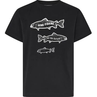 Kinder-T-shirt Didriksons Mynta 3 Noir 9/10 ans Kinder-T-shirt Didriksons Mynta 3 Noir 9/10 ans