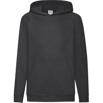 Lichtgewicht sweater met capuchon voor kinderen Fruit of the Loom Noir 9/11 ans Lichtgewicht sweater met capuchon voor kinderen Fruit of the Loom Noir 9/11 ans