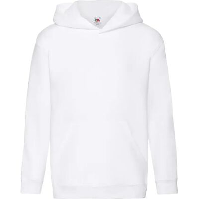 Junior Hoodie Fruit of the Loom Premium Blanc 5/6 ans Junior Hoodie Fruit of the Loom Premium Blanc 5/6 ans