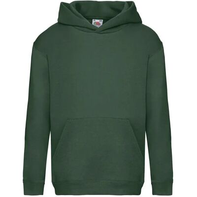Junior Hoodie Fruit of the Loom Premium Vert 14/15 ans Junior Hoodie Fruit of the Loom Premium Vert 14/15 ans