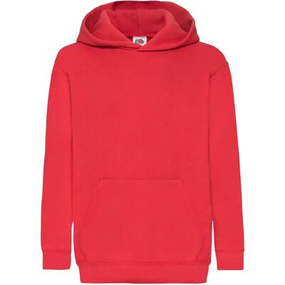 Junior Hoodie Fruit of the Loom Classic Rouge 14/15 ans Junior Hoodie Fruit of the Loom Classic Rouge 14/15 ans