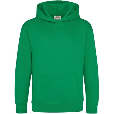 Just Hoods JH001K Kids Hoodie - Kelly Green - Kids Hoodie Just Hoods JH001K Kids Hoodie - Kelly Green - Kids Hoodie