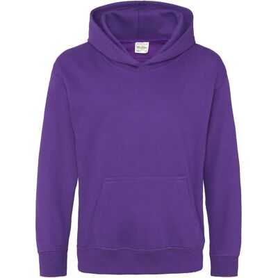 Just Hoods JH001K Kinderhoodie - Paars - Hoodie Just Hoods JH001K Kinderhoodie - Paars - Hoodie