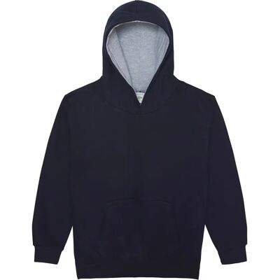 Junior Hoodie Just Hoods Varsity Bleu 3/4 ans Junior Hoodie Just Hoods Varsity Bleu 3/4 ans