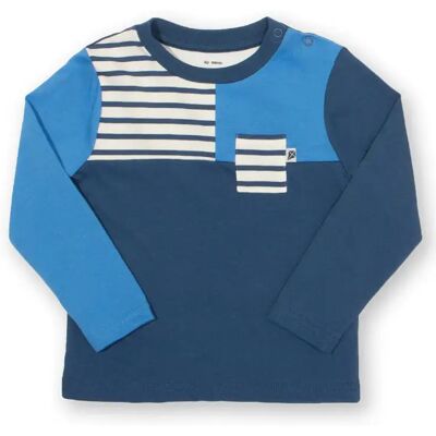 Kinder-T-shirt met lange mouwen Kite Colour Block Bleu 8 ans Kinder-T-shirt met lange mouwen Kite Colour Block Bleu 8 ans