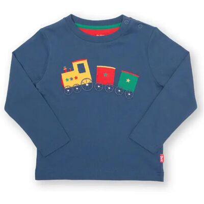 Kinder-T-shirt met lange mouwen Kite Choo Choo Bleu 5 ans Kinder-T-shirt met lange mouwen Kite Choo Choo Bleu 5 ans