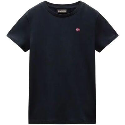 Napapijri Salis Zwart Katoenen T-Shirt - Kids Napapijri Salis Zwart Katoenen T-Shirt - Kids
