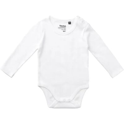Baby romper met lange mouwen Neutral Blanc 24 mois Baby romper met lange mouwen Neutral Blanc 24 mois