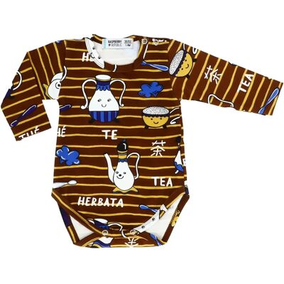 Baby romper met lange mouwen Raspberry Republic Marron 34/37 Baby romper met lange mouwen Raspberry Republic Marron 34/37