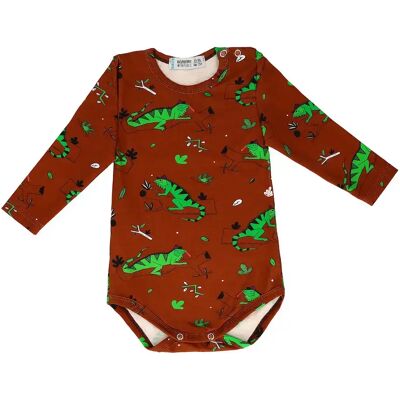 Baby romper met lange mouwen Raspberry Republic Marron 34/37 Baby romper met lange mouwen Raspberry Republic Marron 34/37