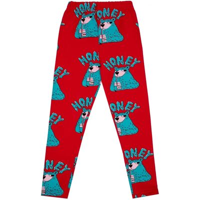 Leggings voor kinderen Raspberry Republic Rouge 4/5 ans Leggings voor kinderen Raspberry Republic Rouge 4/5 ans