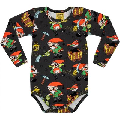 Baby romper met lange mouwen Raspberry Republic Noir 34/37 Baby romper met lange mouwen Raspberry Republic Noir 34/37