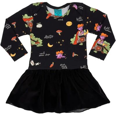 Body met lange mouwen en rok baby meisje Raspberry Republic Noir 40/43 Body met lange mouwen en rok baby meisje Raspberry Republic Noir 40/43