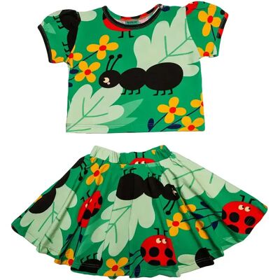 Rok en top voor meisje Raspberry Republic Vert 52/55 Rok en top voor meisje Raspberry Republic Vert 52/55