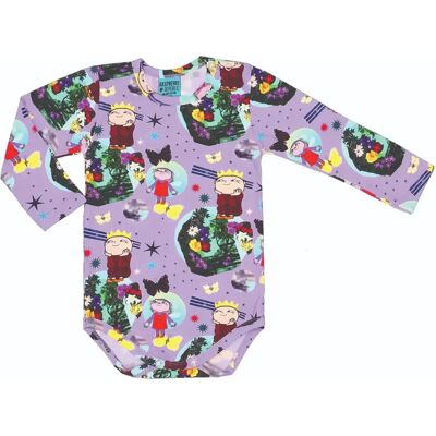 Baby romper met lange mouwen Raspberry Republic Violet 34/37 Baby romper met lange mouwen Raspberry Republic Violet 34/37