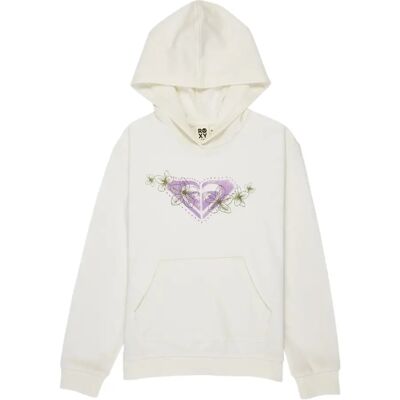 Girl hoodie Roxy Surf Feeling Brushed Terry Blanc 10 ans Girl hoodie Roxy Surf Feeling Brushed Terry Blanc 10 ans