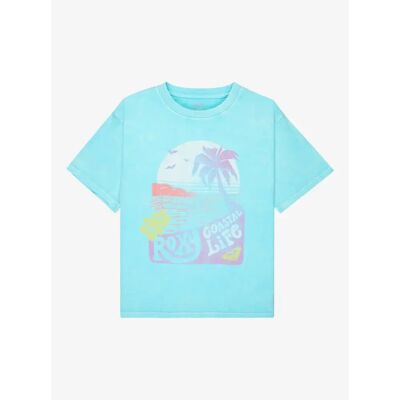 T-shirt meisje Roxy Eveoversize Washed Bleu 16 ans T-shirt meisje Roxy Eveoversize Washed Bleu 16 ans