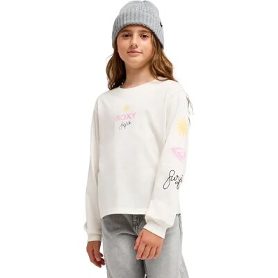 Meisjes-T-shirt met lange mouwen Roxy Orchidregular Blanc 16 ans Meisjes-T-shirt met lange mouwen Roxy Orchidregular Blanc 16 ans