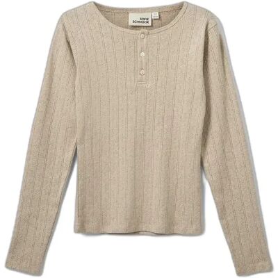 Meisjes t-shirt met lange mouwen Pointelle Sofie Schnoor Petriciasy Beige 8 ans Meisjes t-shirt met lange mouwen Pointelle Sofie Schnoor Petriciasy Beige 8 ans