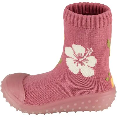 Avontuurlijke sokken met rubberen zool en bloemenpatroon voor meisjes Sterntaler Rose 27/28 Avontuurlijke sokken met rubberen zool en bloemenpatroon voor meisjes Sterntaler Rose 27/28