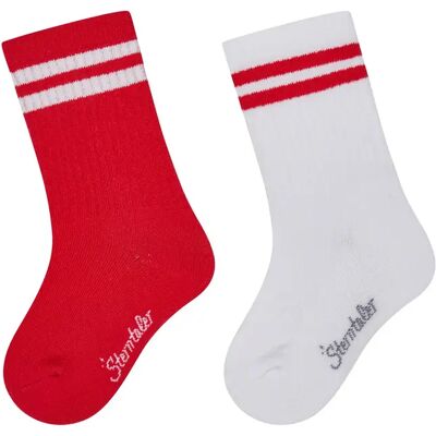 Gestreepte baby sokken Sterntaler Actives (x2) Rouge 17/18 Gestreepte baby sokken Sterntaler Actives (x2) Rouge 17/18