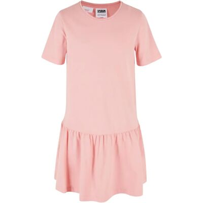 Meisjes t-shirt jurk Urban Classics Valance Rose 5/6 ans Meisjes t-shirt jurk Urban Classics Valance Rose 5/6 ans