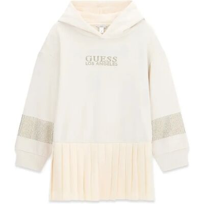 Meisjes hoodie jurk met lange mouwen Guess Blanc 16 jaar oud Meisjes hoodie jurk met lange mouwen Guess Blanc 16 jaar oud