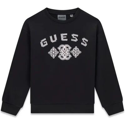 Meisjes Sweatshirt Guess Active Top Mini Me Noir 10 jaar Meisjes Sweatshirt Guess Active Top Mini Me Noir 10 jaar