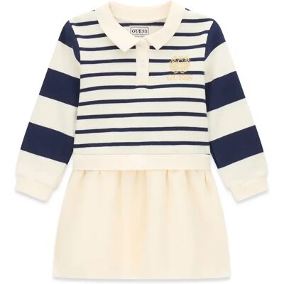Polo jurk French Terry meisje Guess Bleu 4 jaar Polo jurk French Terry meisje Guess Bleu 4 jaar