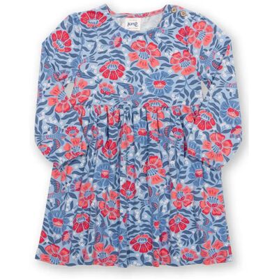 Jurk met lange mouwen voor babymeisjes Kite Thumbelina Bleu 6/9 maanden Jurk met lange mouwen voor babymeisjes Kite Thumbelina Bleu 6/9 maanden