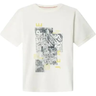 Kinder-T-shirt Pepe Jeans Stanley Blanc 10 jaar Kinder-T-shirt Pepe Jeans Stanley Blanc 10 jaar