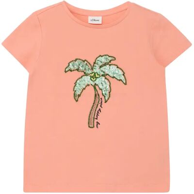T-shirt Loose Fit met borduurwerk en pailletten meisje s.Oliver Orange 6/7 jaar oud T-shirt Loose Fit met borduurwerk en pailletten meisje s.Oliver Orange 6/7 jaar oud