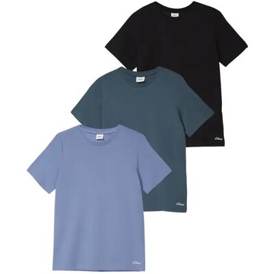T-shirt met logo-opdruk in grote maten voor meisjes s.Oliver (x3) Bleu 12 jaar oud T-shirt met logo-opdruk in grote maten voor meisjes s.Oliver (x3) Bleu 12 jaar oud