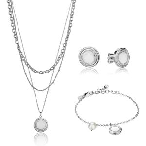Ketting, armband en oorbellen set Isabella Ford Alyssa Argenté TU Ketting, armband en oorbellen set Isabella Ford Alyssa Argenté TU
