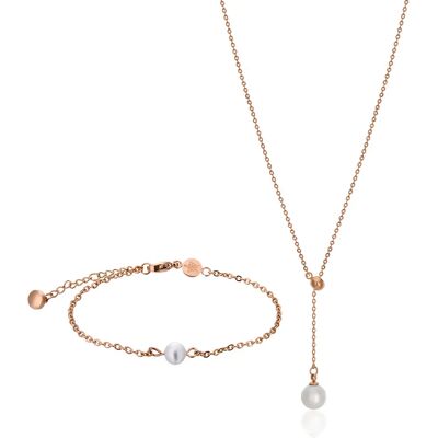 Ketting en armband set Amelia Parker Raindrop Doré TU Ketting en armband set Amelia Parker Raindrop Doré TU