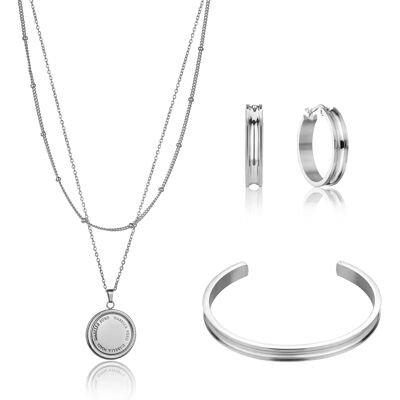 Ketting, armband en oorbellen set Isabella Ford Livia Argenté TU Ketting, armband en oorbellen set Isabella Ford Livia Argenté TU