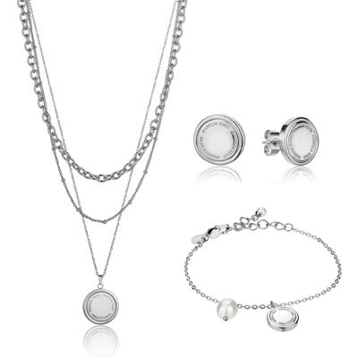 Ketting, armband en oorbellen set Isabella Ford Alyssa Argenté TU Ketting, armband en oorbellen set Isabella Ford Alyssa Argenté TU