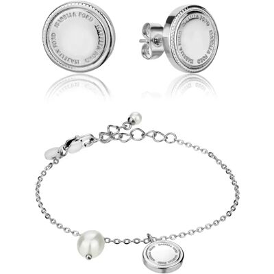 Dames ketting en oorbellen set Isabella Ford Sabrina Argenté TU Dames ketting en oorbellen set Isabella Ford Sabrina Argenté TU