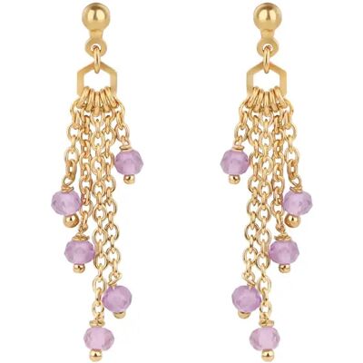 Amethist oorbellen voor vrouwen Sloya Elyssa Violet 3,5x1,3 cm Amethist oorbellen voor vrouwen Sloya Elyssa Violet 3,5x1,3 cm