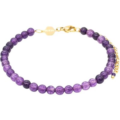 Amethist stenen armband voor dames Sloya Serena Violet 17,5/23 cm Amethist stenen armband voor dames Sloya Serena Violet 17,5/23 cm