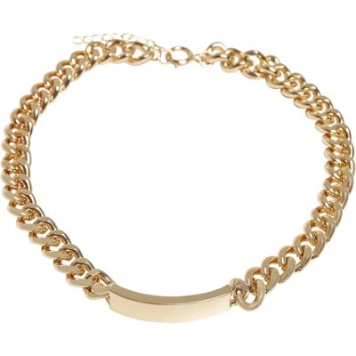 Halsketting Urban Classics plate necklace Jaune TU Halsketting Urban Classics plate necklace Jaune TU