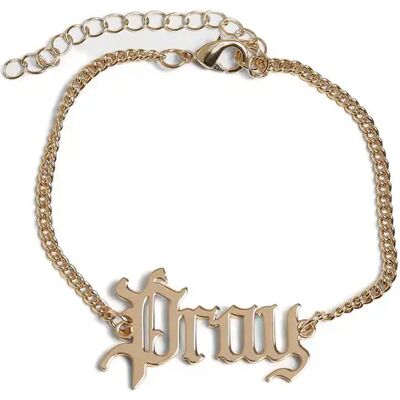 Armband Urban Classics Pray Chunky Doré S/M Armband Urban Classics Pray Chunky Doré S/M