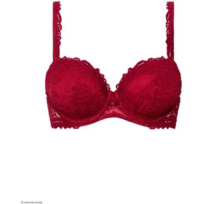 Voorgevormde beha voor dames Lisca Tiara F à G Rouge 85F Voorgevormde beha voor dames Lisca Tiara F à G Rouge 85F