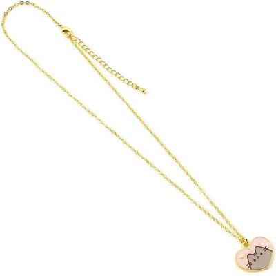 Hanger en ketting The Carat Shop Pusheen Pink and Gold Heart Gouden TU Hanger en ketting The Carat Shop Pusheen Pink and Gold Heart Gouden TU