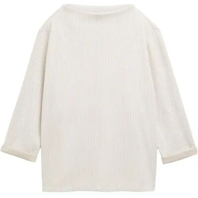 Pull aspect chiné met hoge kraag dames Tom Tailor Beige S Pull aspect chiné met hoge kraag dames Tom Tailor Beige S