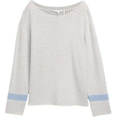 Pull ample in jacquard voor dames Tom Tailor Gris L Pull ample in jacquard voor dames Tom Tailor Gris L