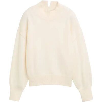 Halswarmer in breipatroon voor dames Tom Tailor Beige L Halswarmer in breipatroon voor dames Tom Tailor Beige L