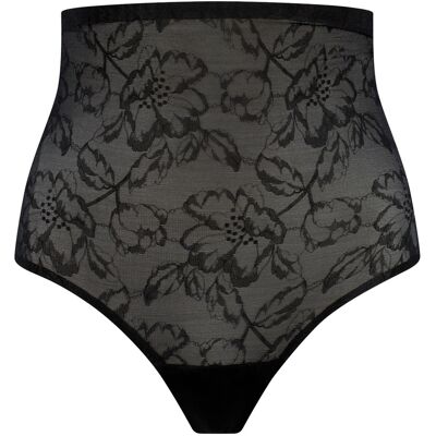 Lace high-waisted control brief for women Bye Bra Noir M Lace high-waisted control brief for women Bye Bra Noir M