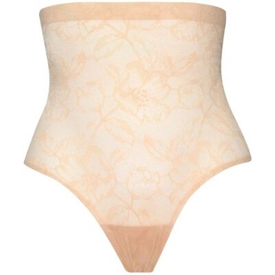 Lace high-waisted control brief for women Bye Bra Beige XL Lace high-waisted control brief for women Bye Bra Beige XL
