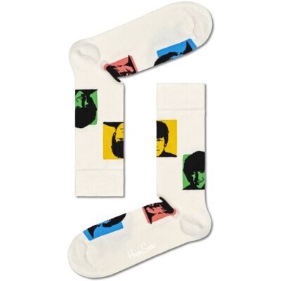 Sokken Happy Socks Beatles Silhouettes Wit 36/40 Sokken Happy Socks Beatles Silhouettes Wit 36/40